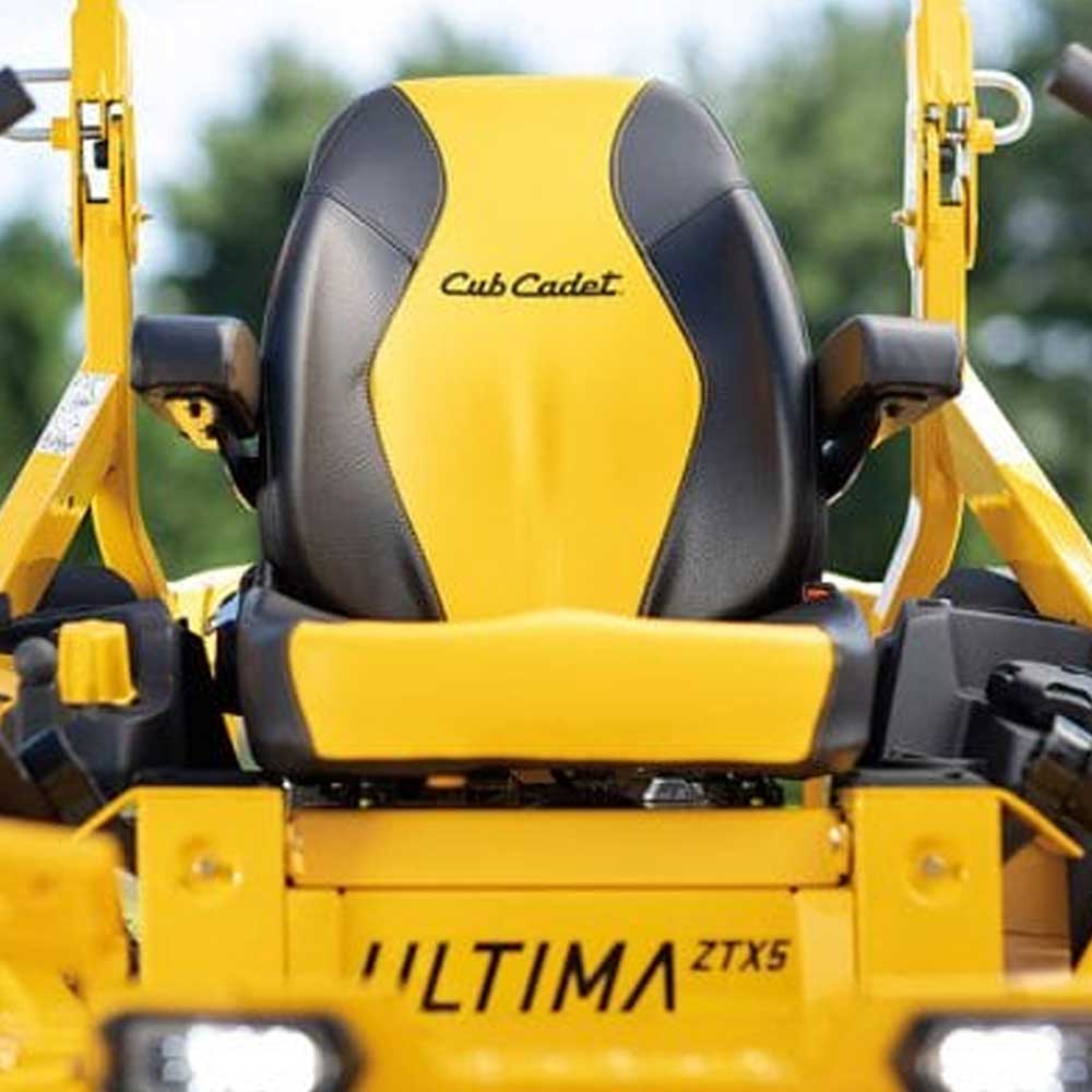 Explore the Cub Cadet Ultima ZTX5 48 Zero Turn Mower – designed for large blocks and challenging terrains. With a powerful 23HP Kawasaki engine and 48-inch fabricated deck, this mower delivers top-tier performance, durability, and comfort. Ideal for "ride-on mowers for big lawns," "zero-turn lawn mowers," and "heavy-duty mowers near me." Chair comfort