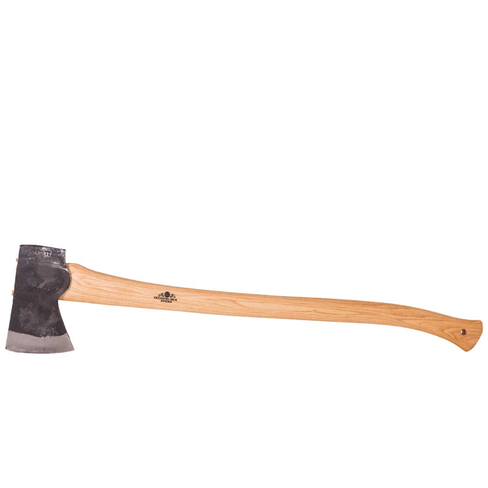 Shop the Gränsfors American Felling Axe at Mower City Albury, an authorized dealer. Ideal for traditional forestry, this heavy-duty 90 cm axe is built for felling large trees. Perfect for serious outdoor work and timber enthusiasts.