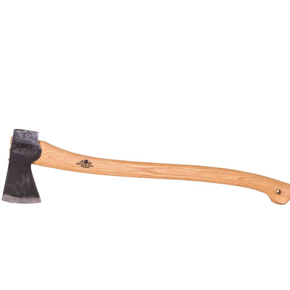 Discover the Gränsfors Scandinavian Forest Axe at Mower City Albury. This 64 cm versatile axe is ideal for limbing, small tree felling, and detailed woodwork. Perfect for forestry work and camping. Available online or in-store Albury Wodonga. Mower City Albury is a Gransfor authorised dealer in Australia. 