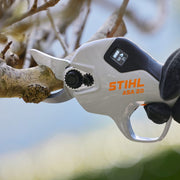 Make pruning effortless with the STIHL ASA 20 Cordless Secateurs. Includes two batteries, ergonomic grip, and 25mm cutting capacity. Buy online from Mower City Albury – servicing Albury-Wodonga region. Comes with 1 x Extra Battery free!  for semi-professional use also