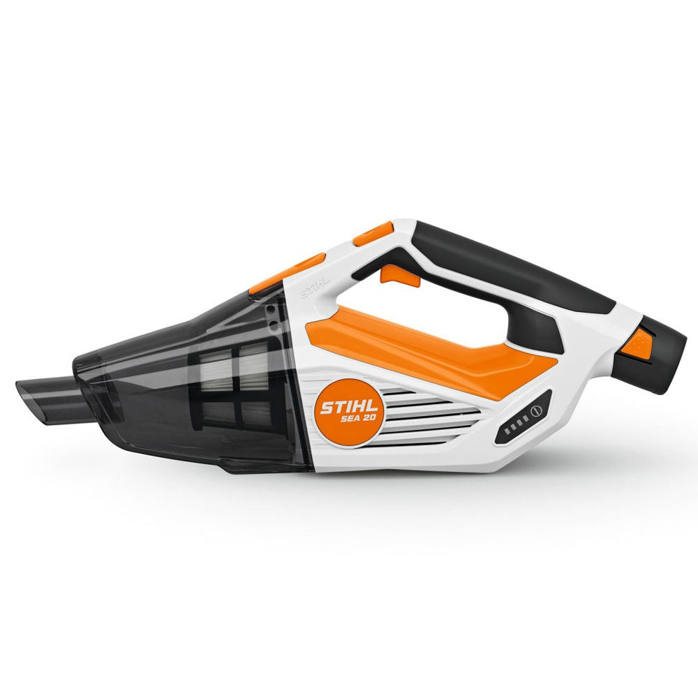 The STIHL SEA 20 Handheld Vacuum is lightweight, powerful, and easy to use—perfect for home, car, and workshop clean-ups. Buy online from Mower City Albury – servicing Albury-Wodonga region.