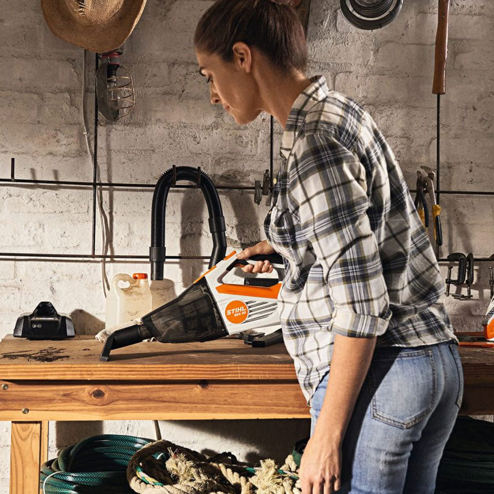 The STIHL SEA 20 Handheld Vacuum is lightweight, powerful, and easy to use—perfect for home, car, and workshop clean-ups. Buy online from Mower City Albury – servicing Albury-Wodonga region. cleans benchtops with ease!