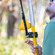 Unlock precision in arborist work - the Notch Big Shot Complete Kit. Launch throw weights with accuracy, achieve vertical distances over 100 feet. Lightweight fibreglass poles ensure durability, while the advanced launch pouch reduces projectile rotation by 50%. Elevate your tree-climbing game today - Mower City Albury - in action